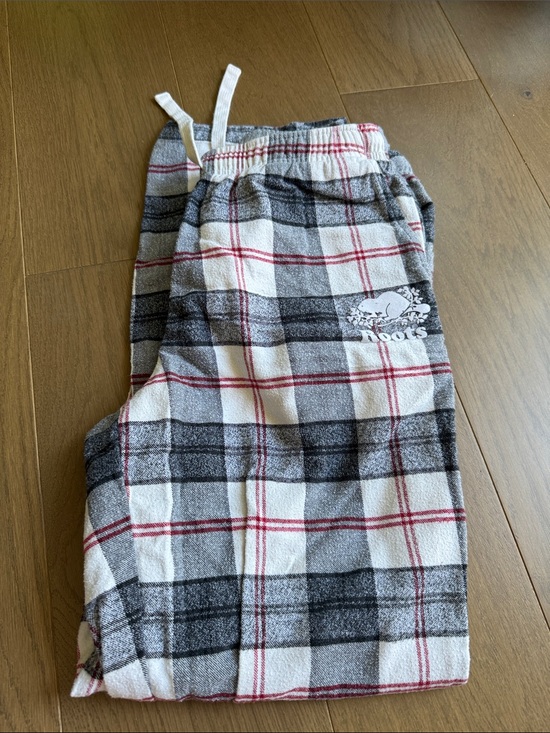 Roots Other - Roots Plaid Lounge Pants - White, Black & Red Accent